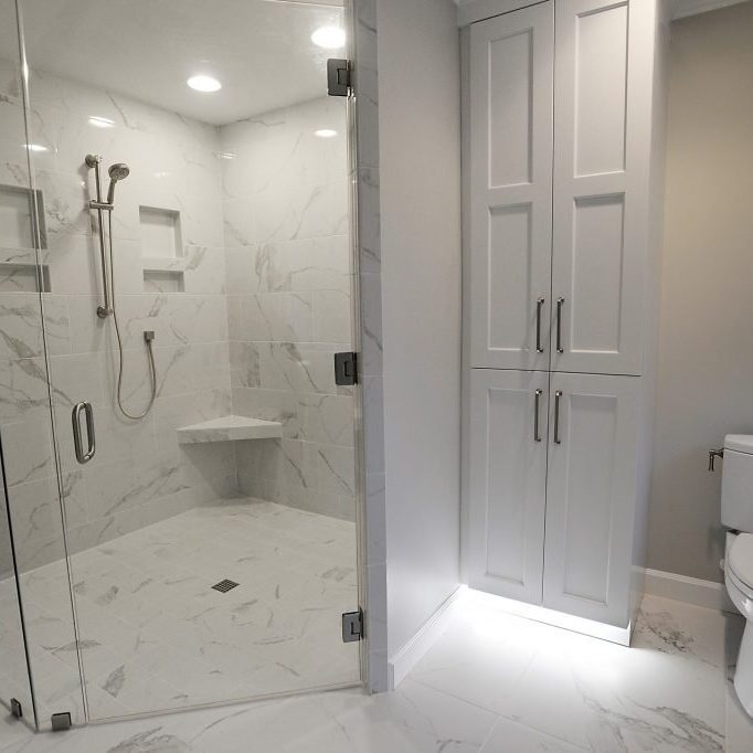 Project 9 Designs. Berini Dr. Bathroom, bedroom and closet renovation.